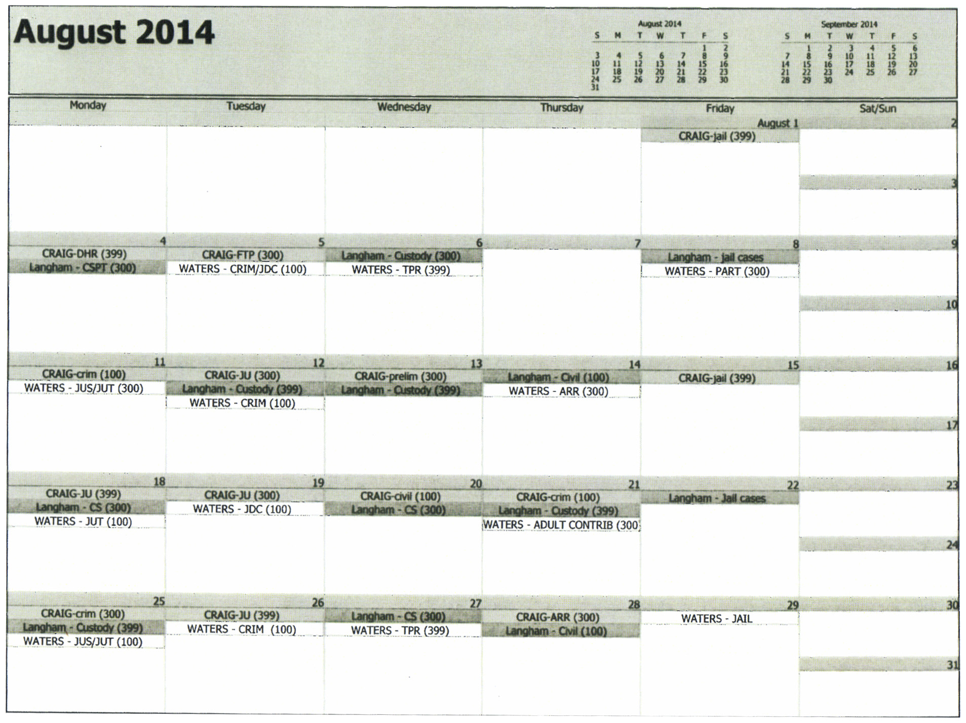 Court Calendar | Morgan County District Attorney